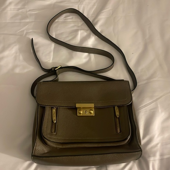 COPY - Philip Lim Crossbody Grey Taupe Purse Bag - Picture 2 of 9
